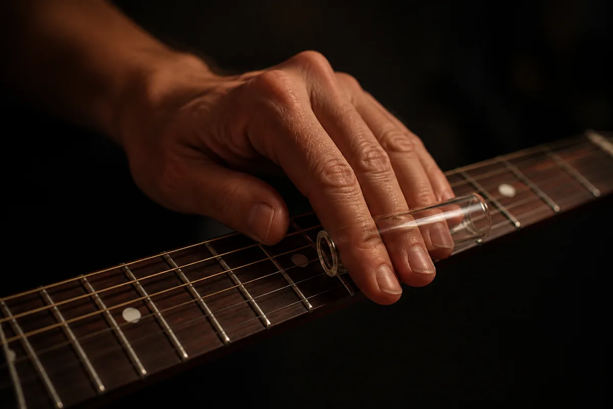 Guitare slide : débuter au bottleneck sans fausse note